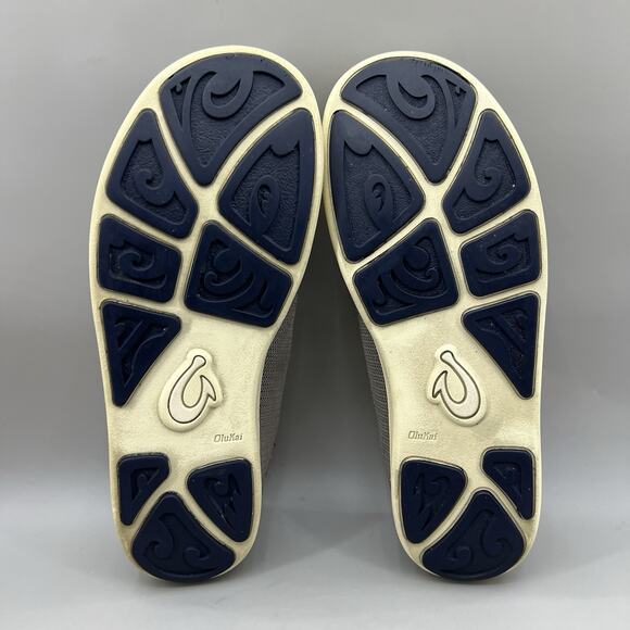 Olukai Nohea Mesh Convertible Mules Sneakers Men Size 8 Gray Mesh Comfort Shoes - Picture 7 of 9